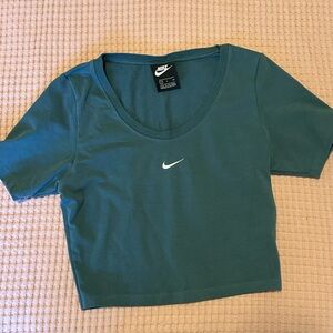 Nike Blue Cropped Tee